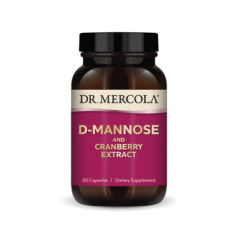Dr. Mercola Extracto de D-Manosa y Arándano 60 Cápsulas