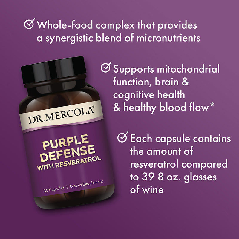 Dr. Mercola Defensa Púrpura 30 Cápsulas