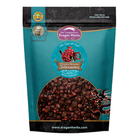 Dragon Herbs Organic Changbai Mountain Schizandra Fruit 5 oz.