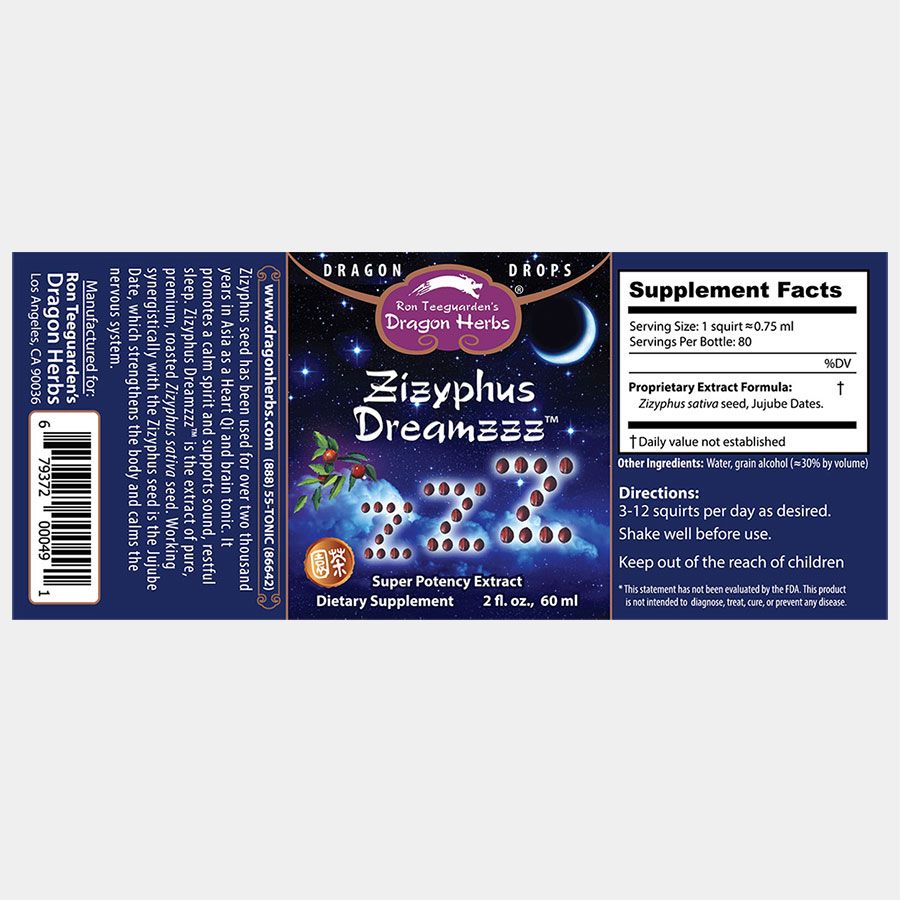 Dragon Herbs Zizyphus Dreamzzz Drops 60ml