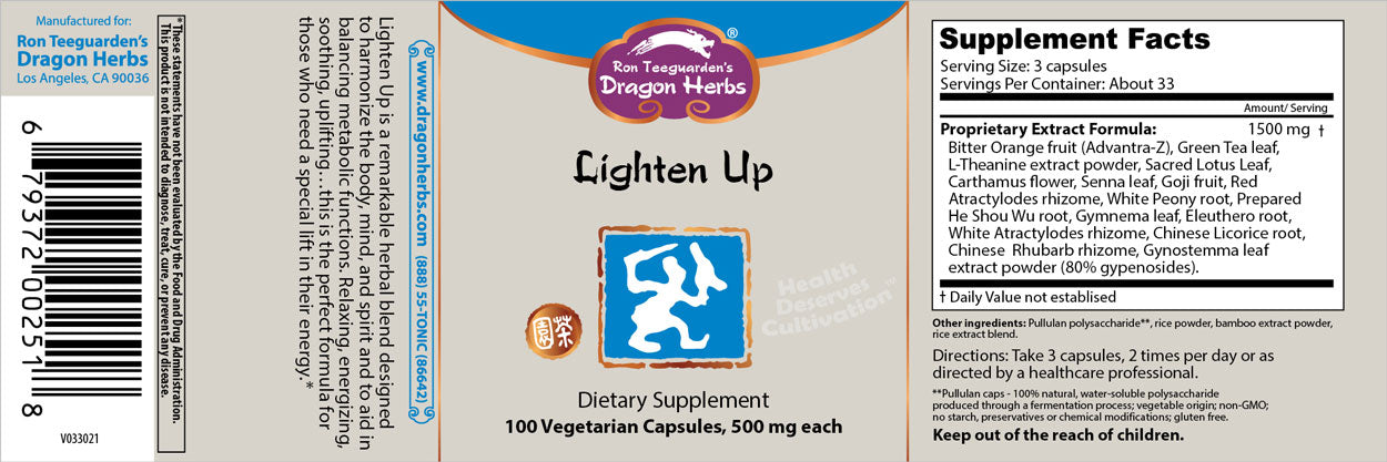 Dragon Herbs Lighten Up 100 Capsules