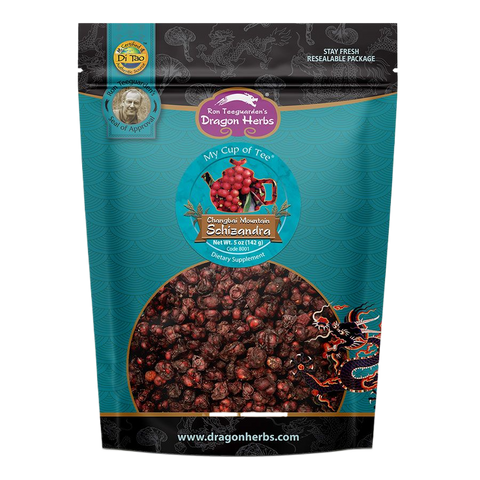 Dragon Herbs Organic Changbai Mountain Schizandra Fruit 5 oz.