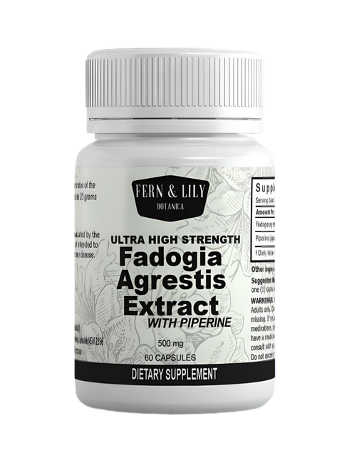 Fern & Lily Botanica Fadogia Agrestis Extract with Piperine 500mg 60 Capsules