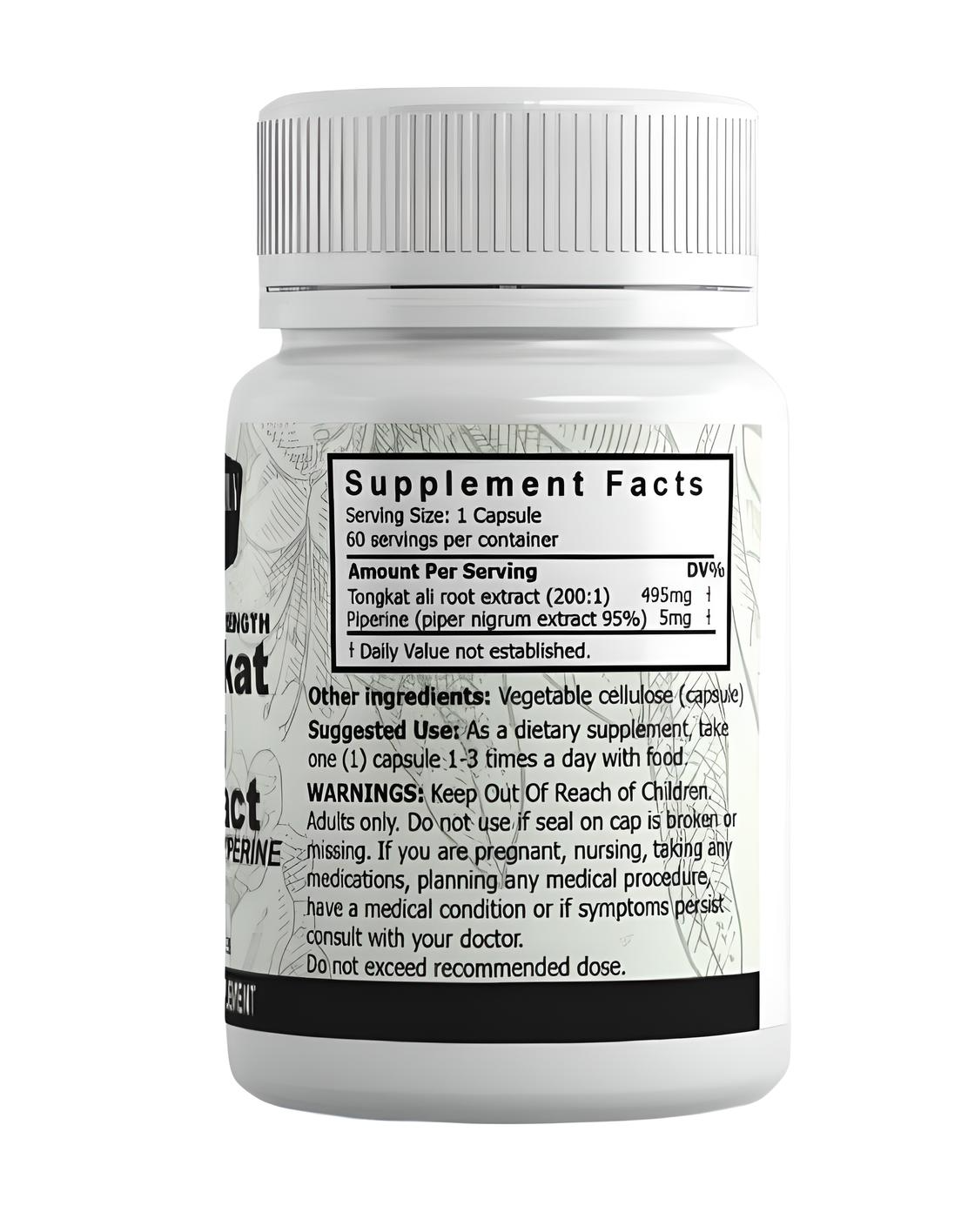 Fern & Lily Botanica Tongkat Ali Extract 500mg 60 Capsules