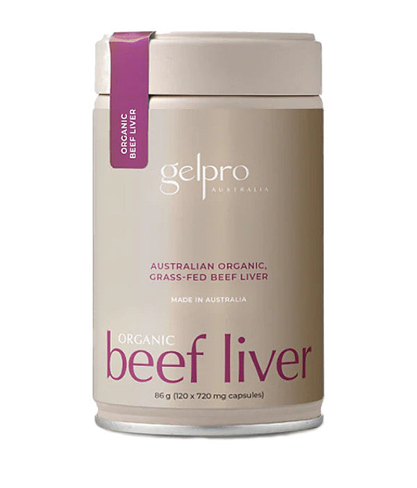 Gelpro Australia Organic Beef Liver 120 Capsules