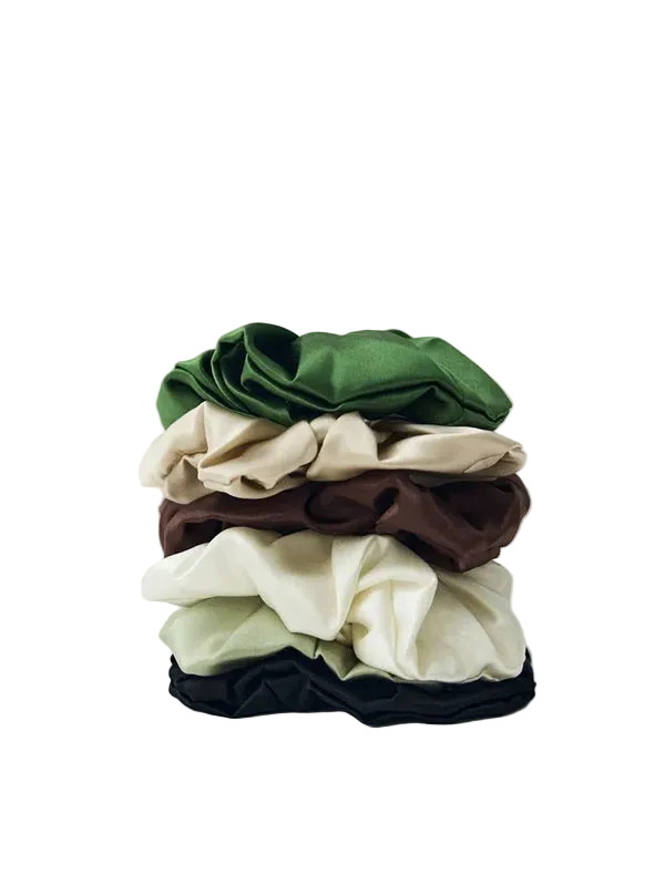HINU 100% Mulberry Silk Scrunchie