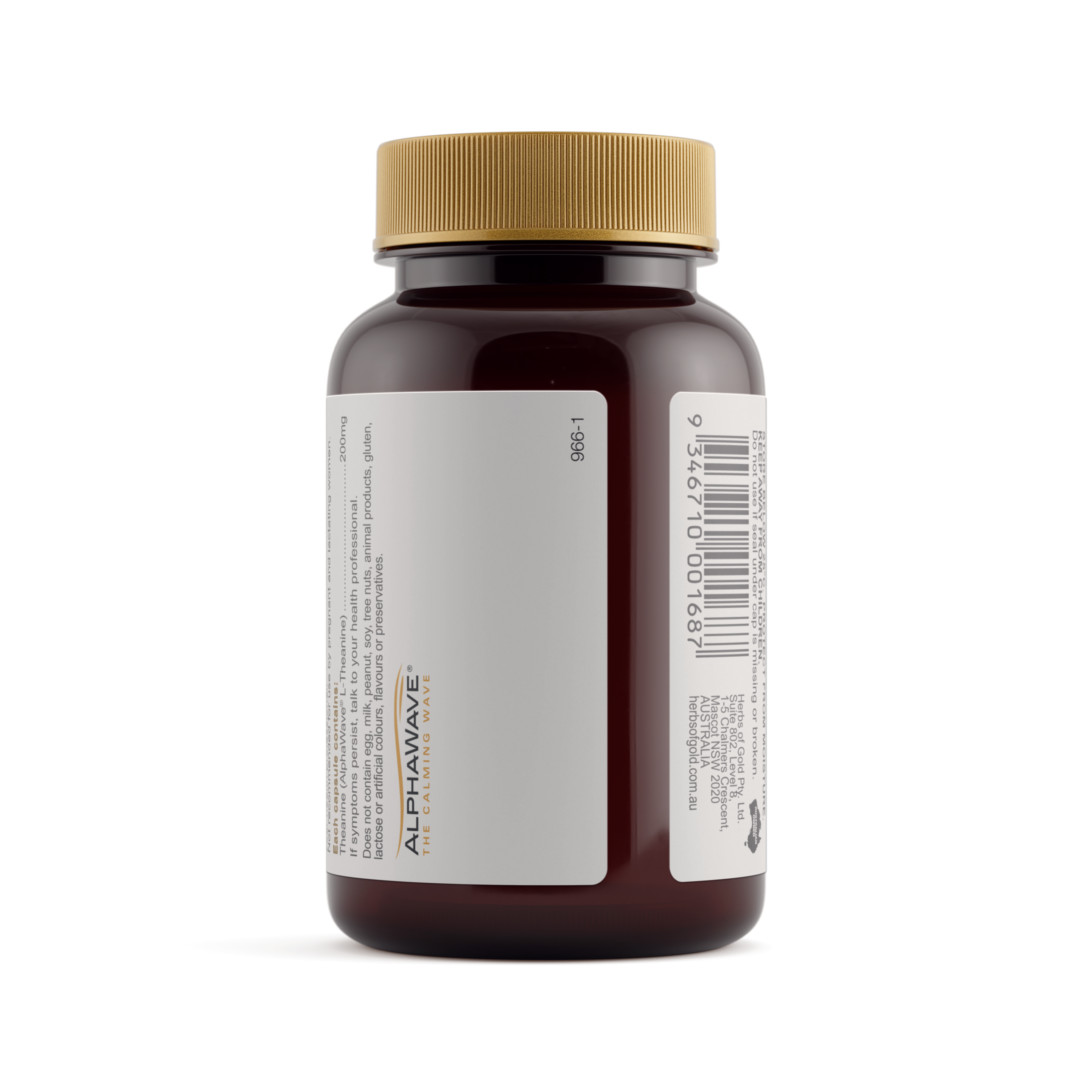 Herbs of Gold L-Theanine 200mg 30 Capsules