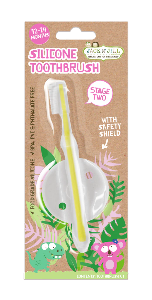 Jack N' Jill Childrens Silicone Toothbrush Stage 2