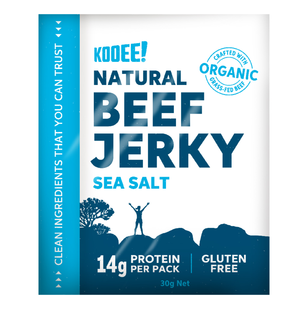 Kooee Grass-Fed Beef Jerky Classic Sea Salt 30g