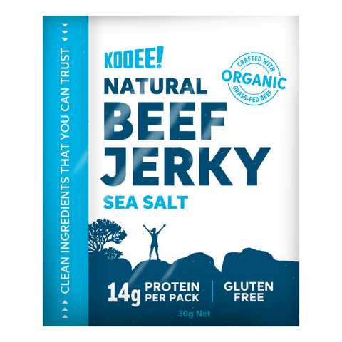 Kooee Grass-Fed Beef Jerky Classic Sea Salt 30g