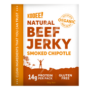 Kooee Grass-Fed Beef Jerky Smoked Chipotle 30g