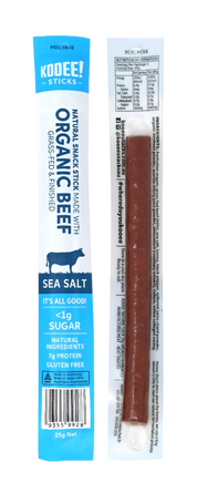 Kooee Grass-Fed Beef Snack Stick Sea Salt 25g