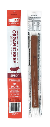Kooee Grass-Fed Beef Snack Stick Spicy 25g