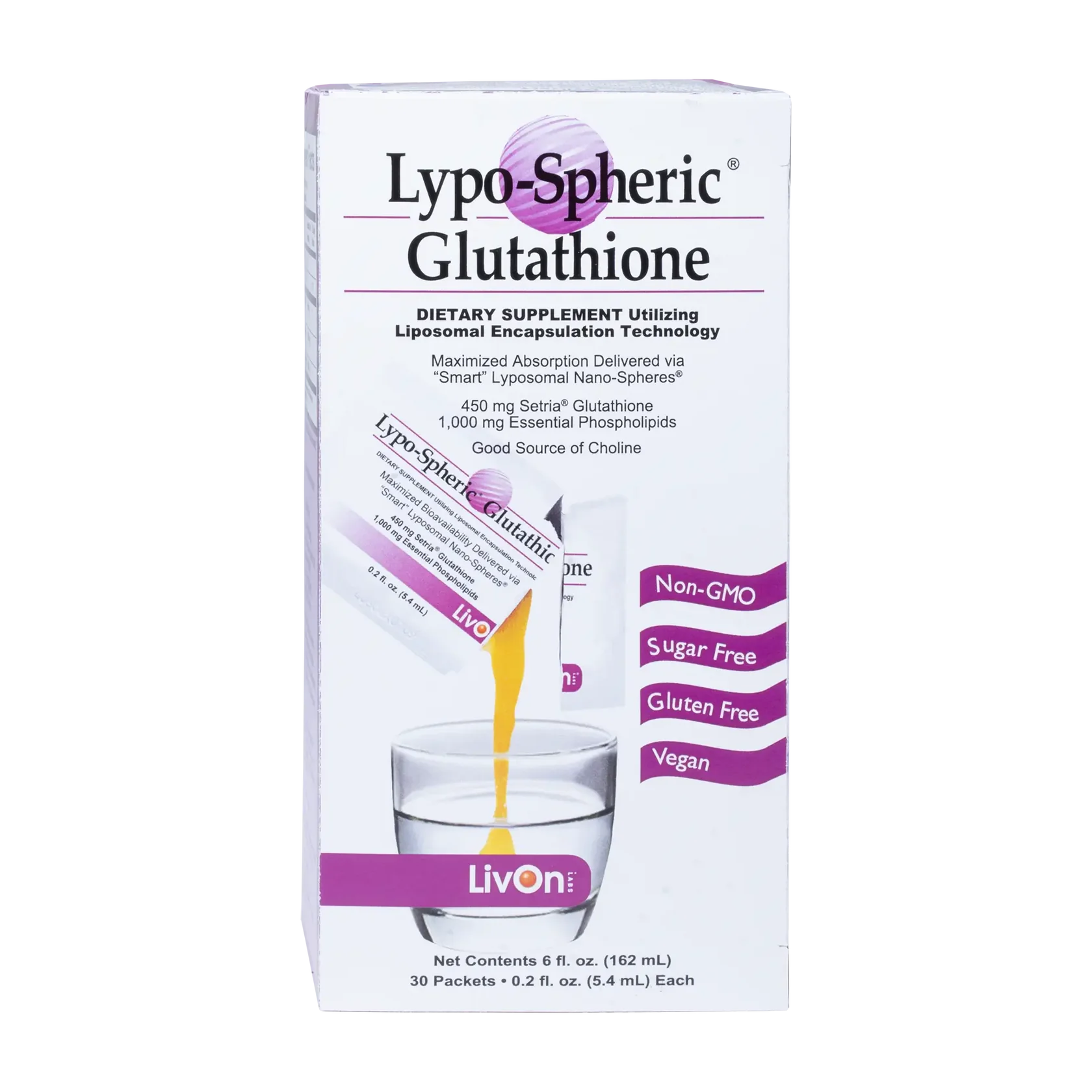 LivOn Lypo-Spheric Glutathione 30 Packets