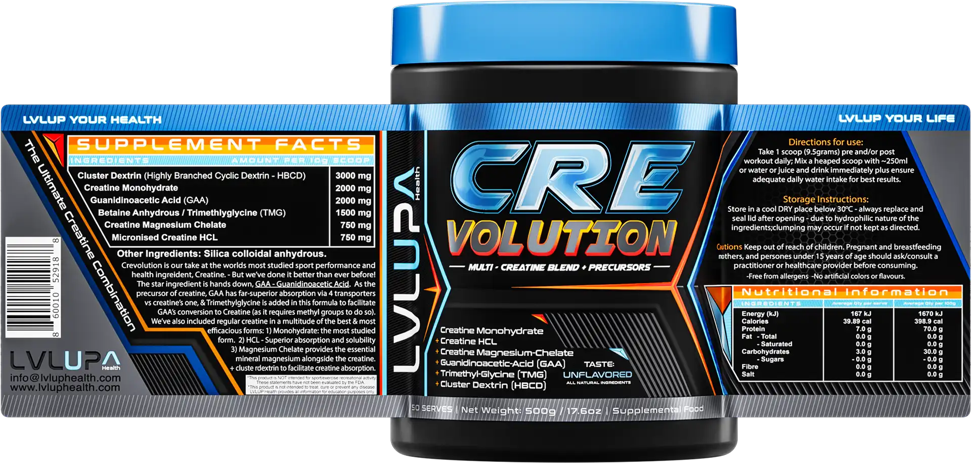 LVLUP Health Crevolution 500g