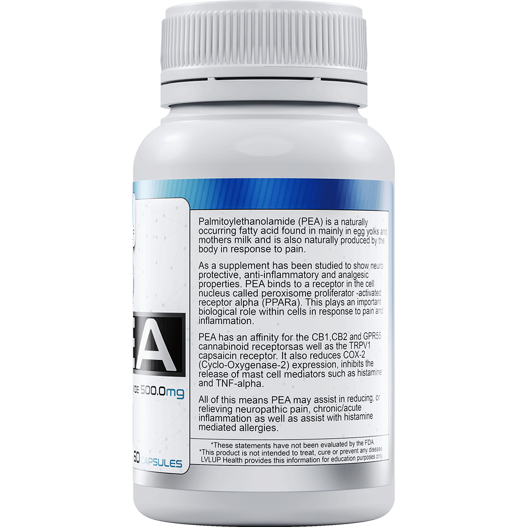 LVLUP Health PEA 500mg 60 Capsules