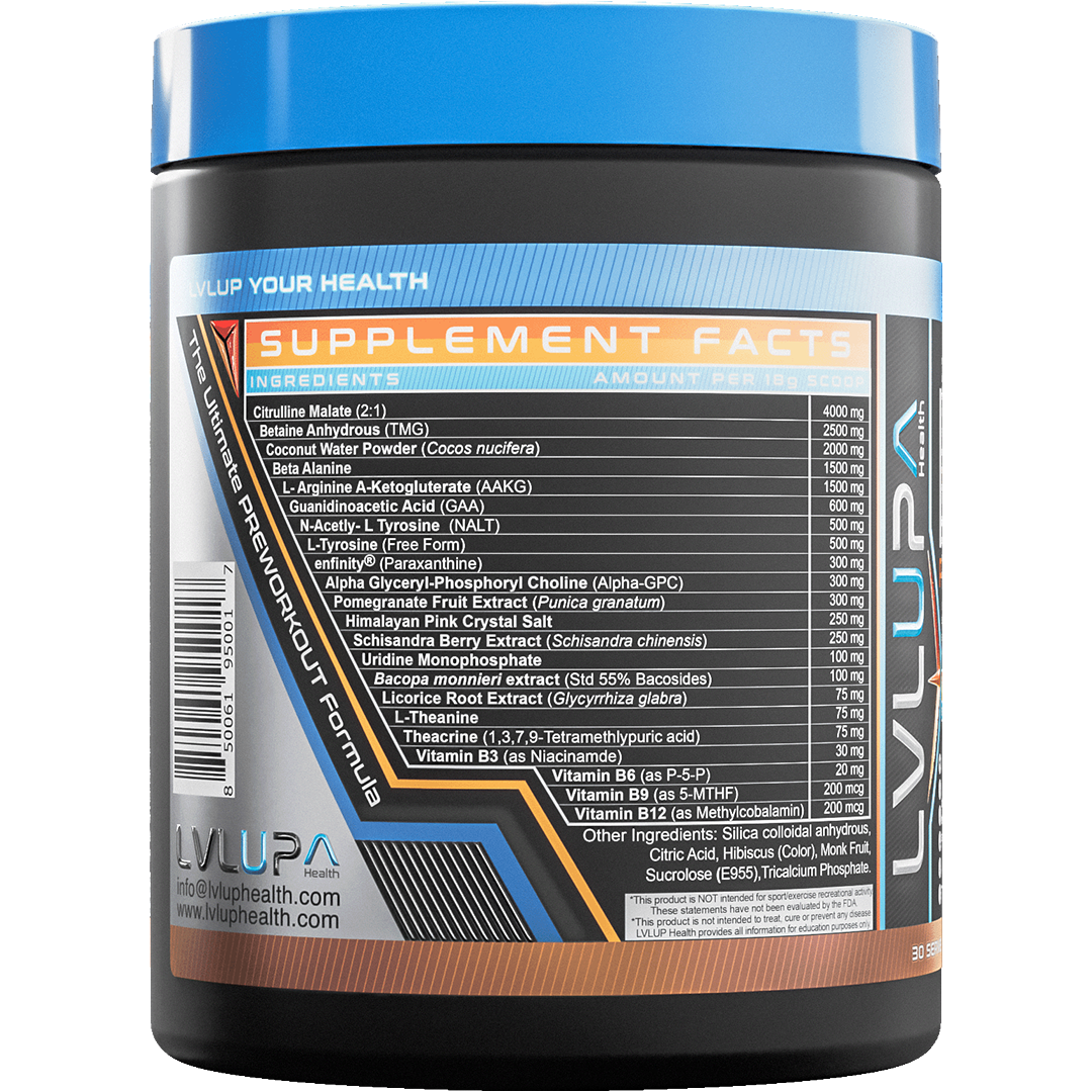 LVLUP Health Ready UP Pre-Workout Cola 540g