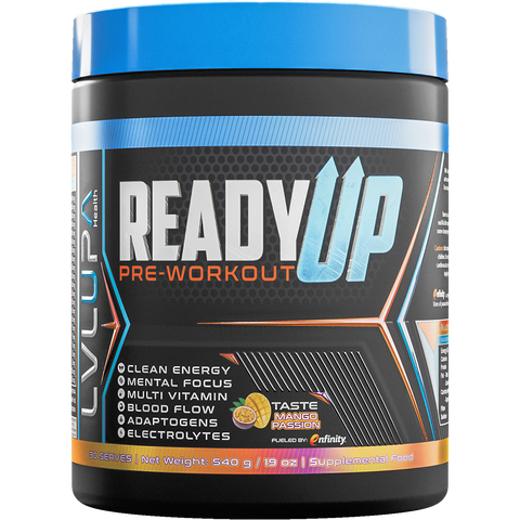 LVLUP Health Ready UP Pre-Workout Mango Passion 540g