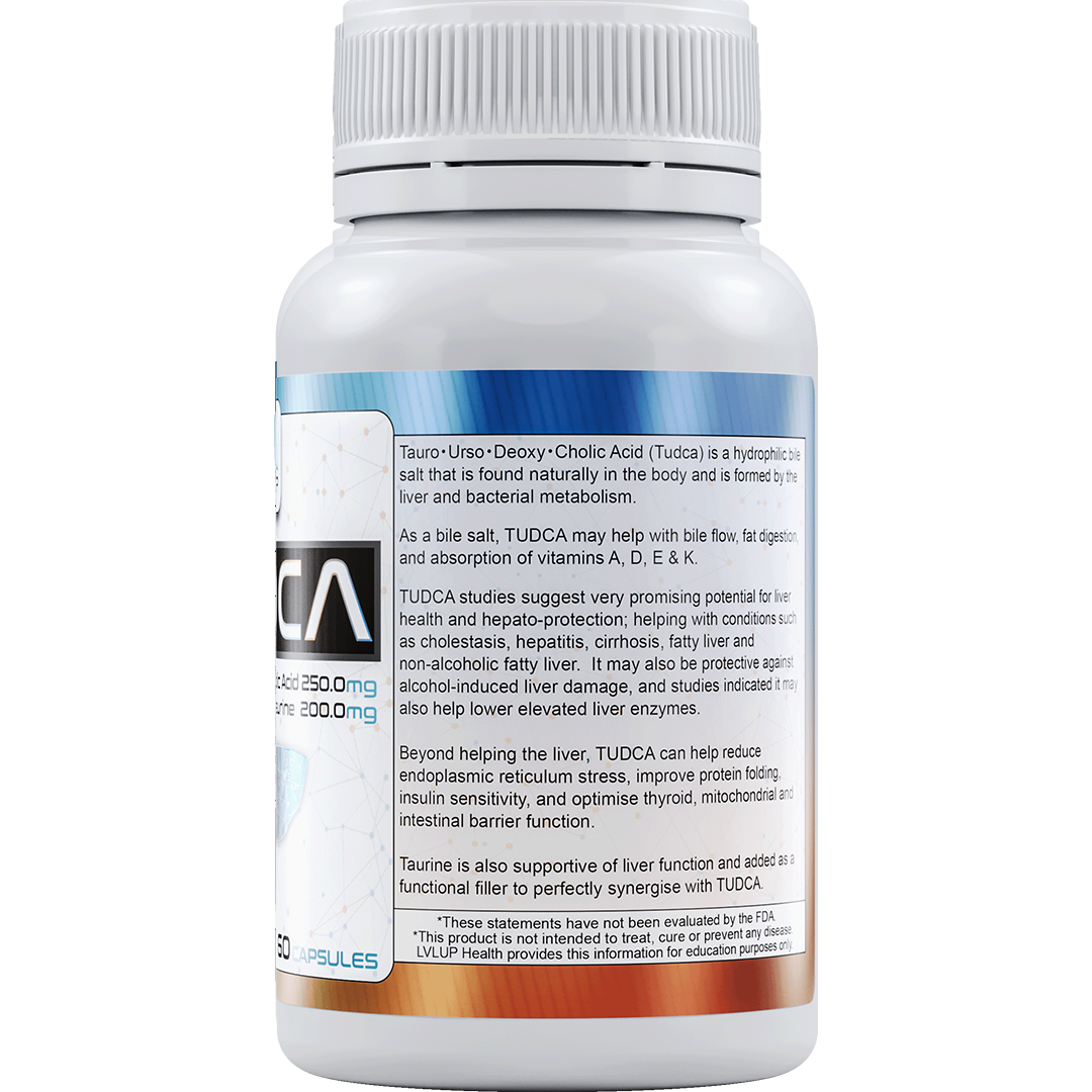 LVLUP Health TUDCA 250mg 60 Capsules