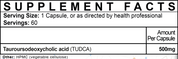 LVLUP Health TUDCA 500mg 60 Capsules