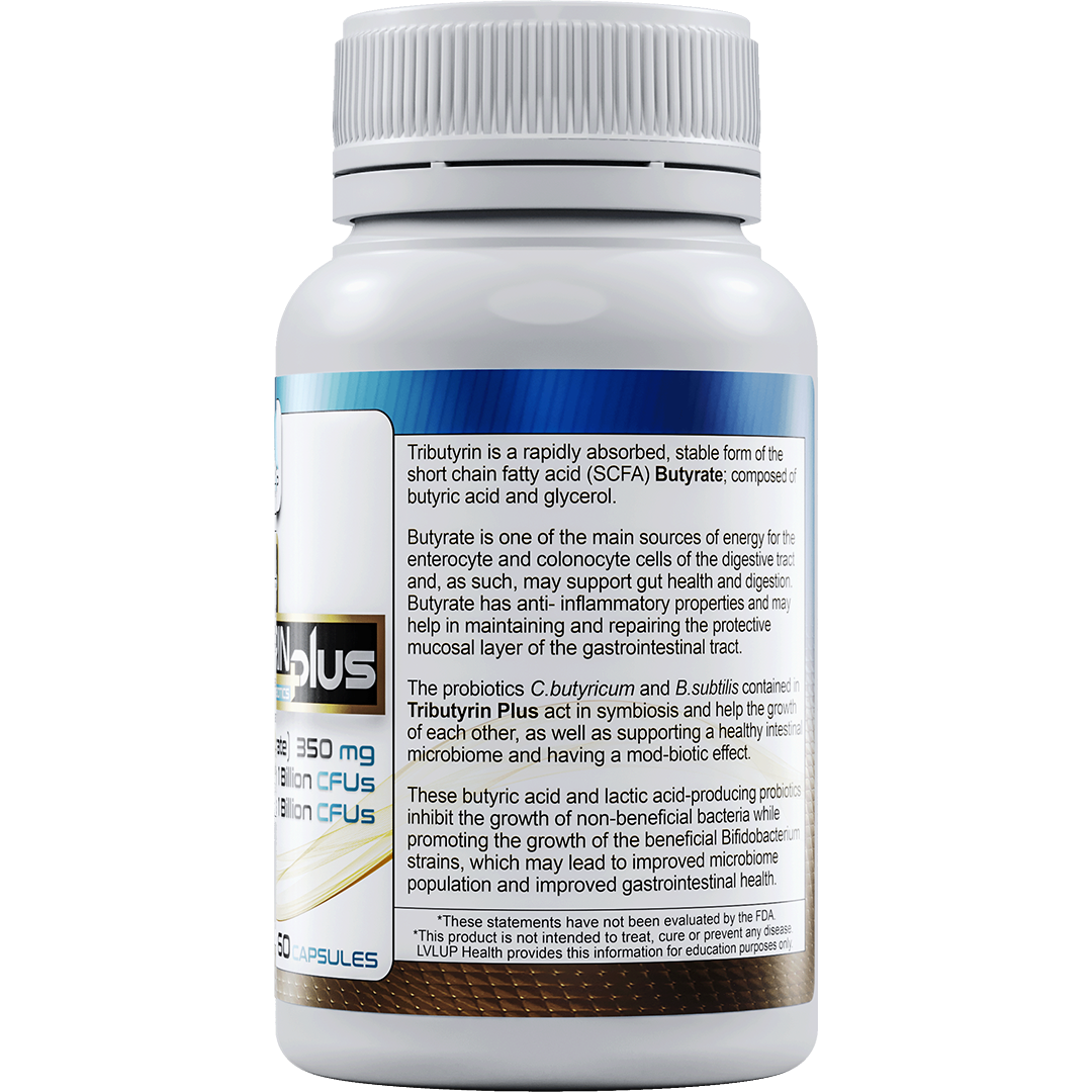 LVLUP Health Tributyrin Plus 60 Capsules