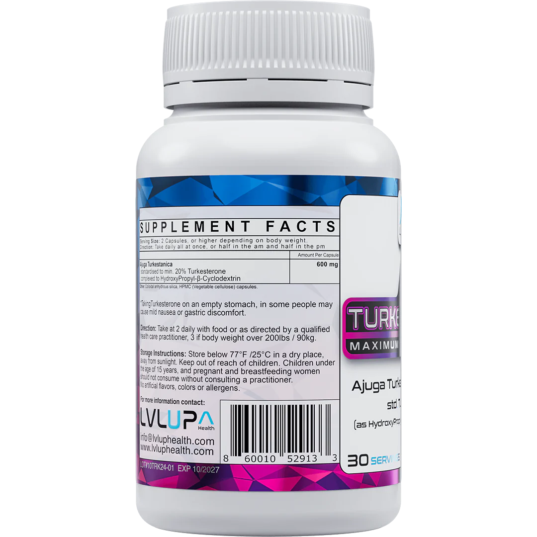 LVLUP Health Turkesterone 60 Capsules