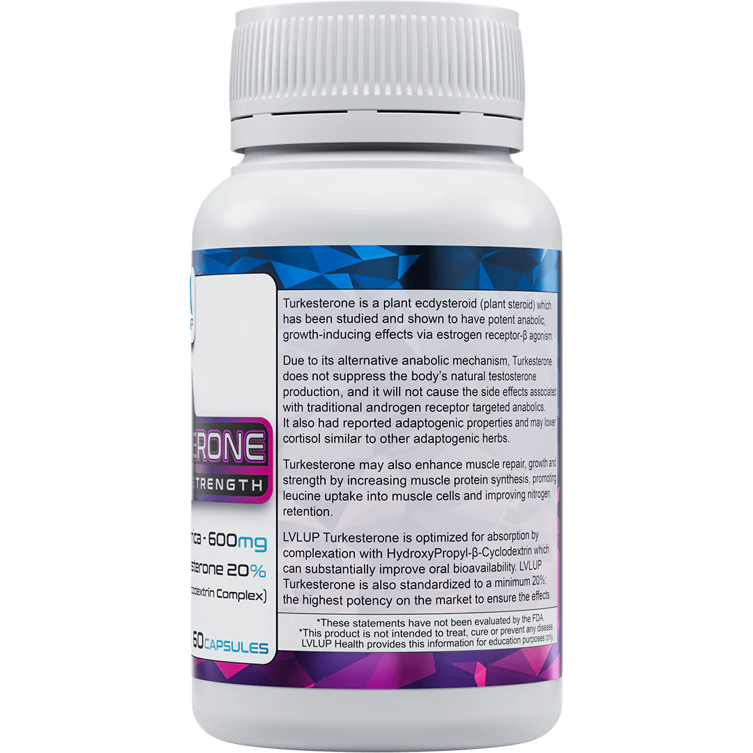 LVLUP Health Turkesterone 60 Capsules