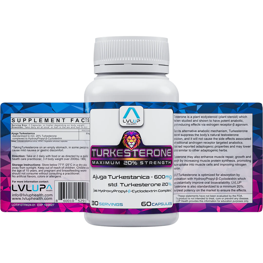 LVLUP Health Turkesterone 60 Capsules