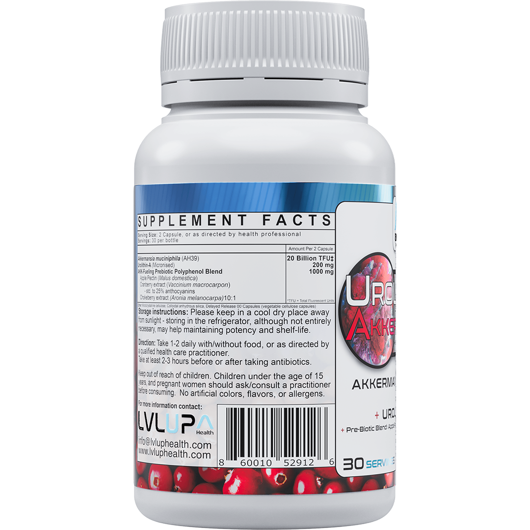 LVLUP Health Urolithin-A and Akkermansia 60 Capsules