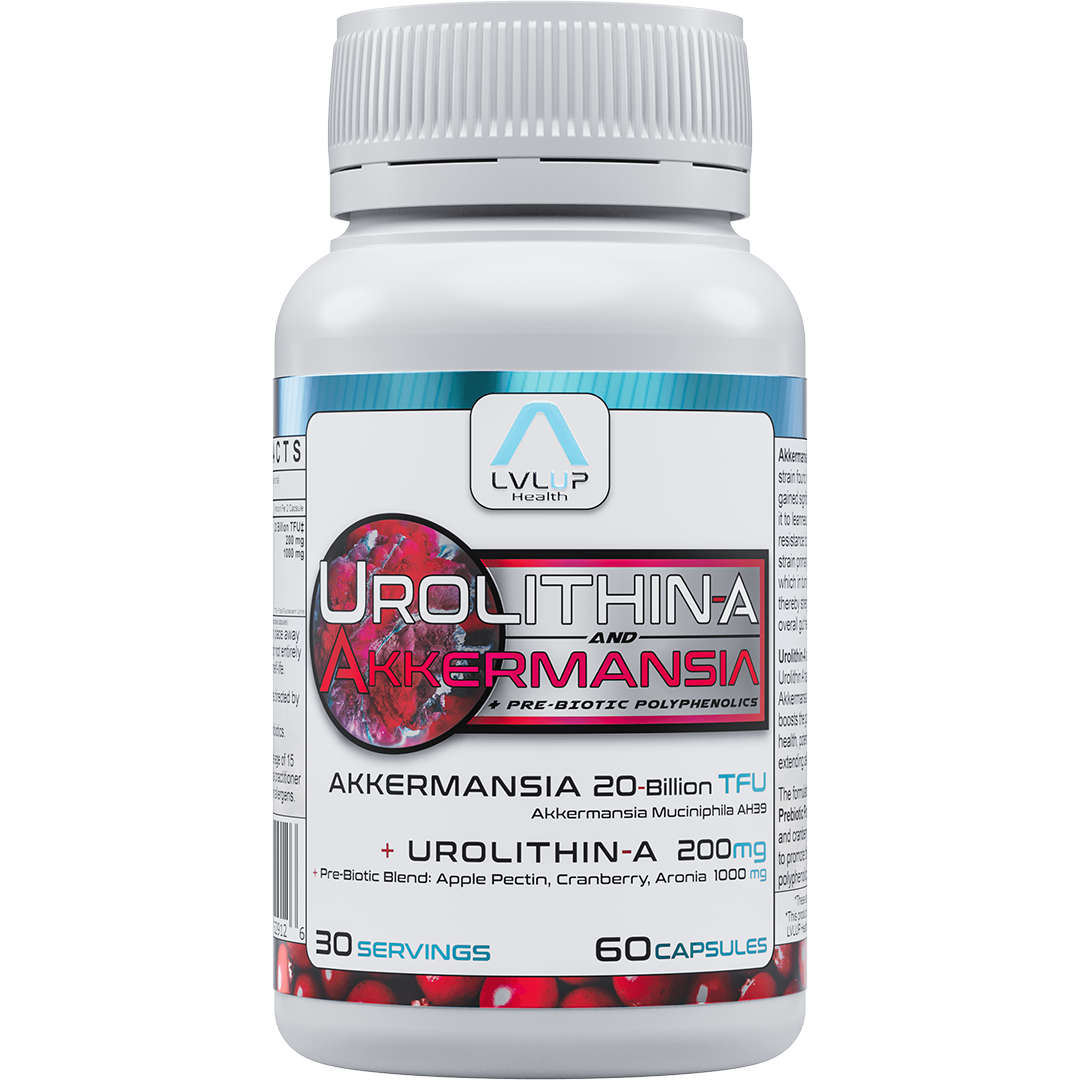 LVLUP Health Urolithin-A and Akkermansia 60 Capsules