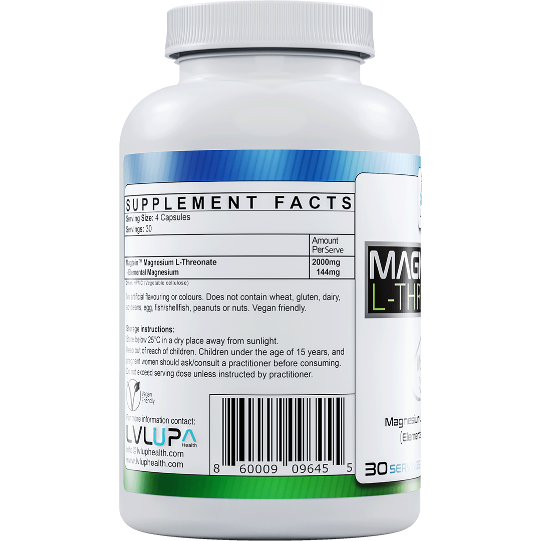 LVLUP Health Magnesium L-Threonate 120 Capsules