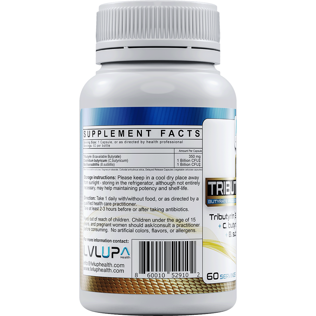 LVLUP Health Tributyrin Plus 60 Capsules