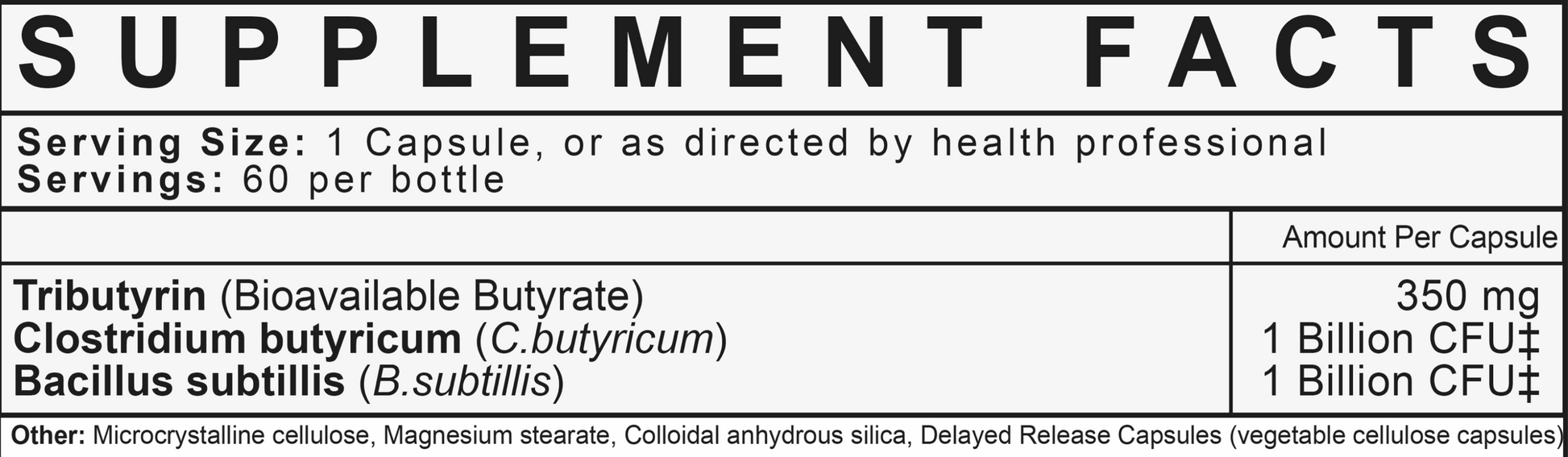 LVLUP Health Tributyrin Plus 60 Capsules