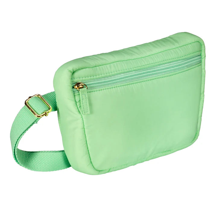 Living Libations Puffer Hip Bag with EMF Shield in Seafoam