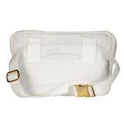 Living Libations Puffer Hip Bag with EMF Shield in Wisteria White