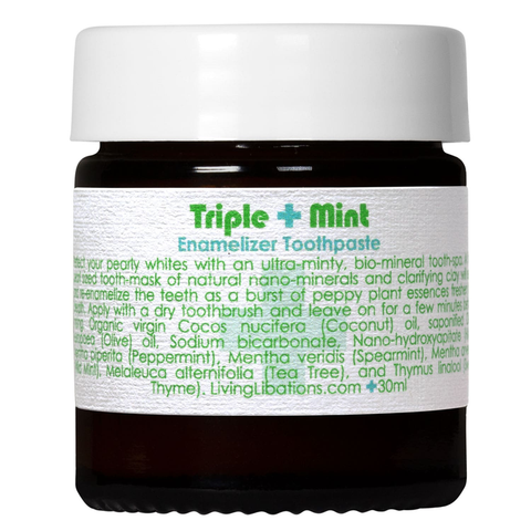 Living Libations Triple Mint Toothpaste 30ml