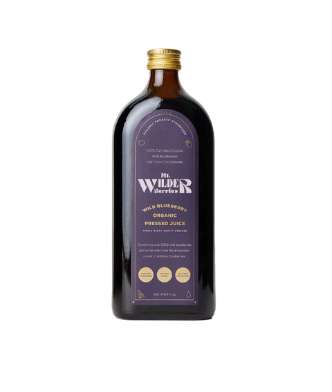 Mt. Wilder Organic Wild Blueberry Pressed Juice 500ml