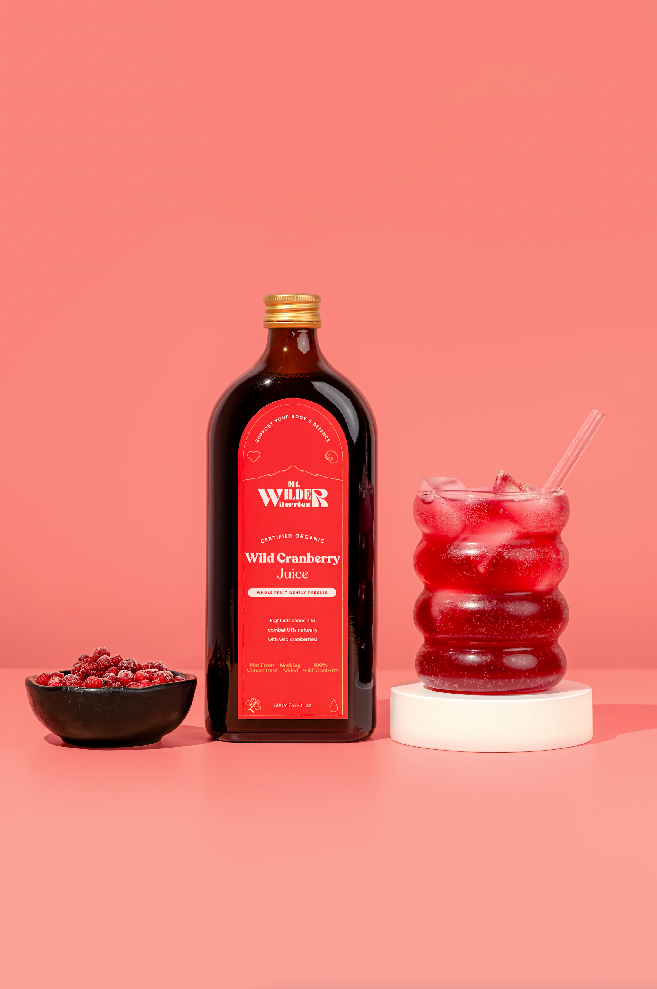 Mt. Wilder Organic Wild Cranberry Pressed Juice 500ml