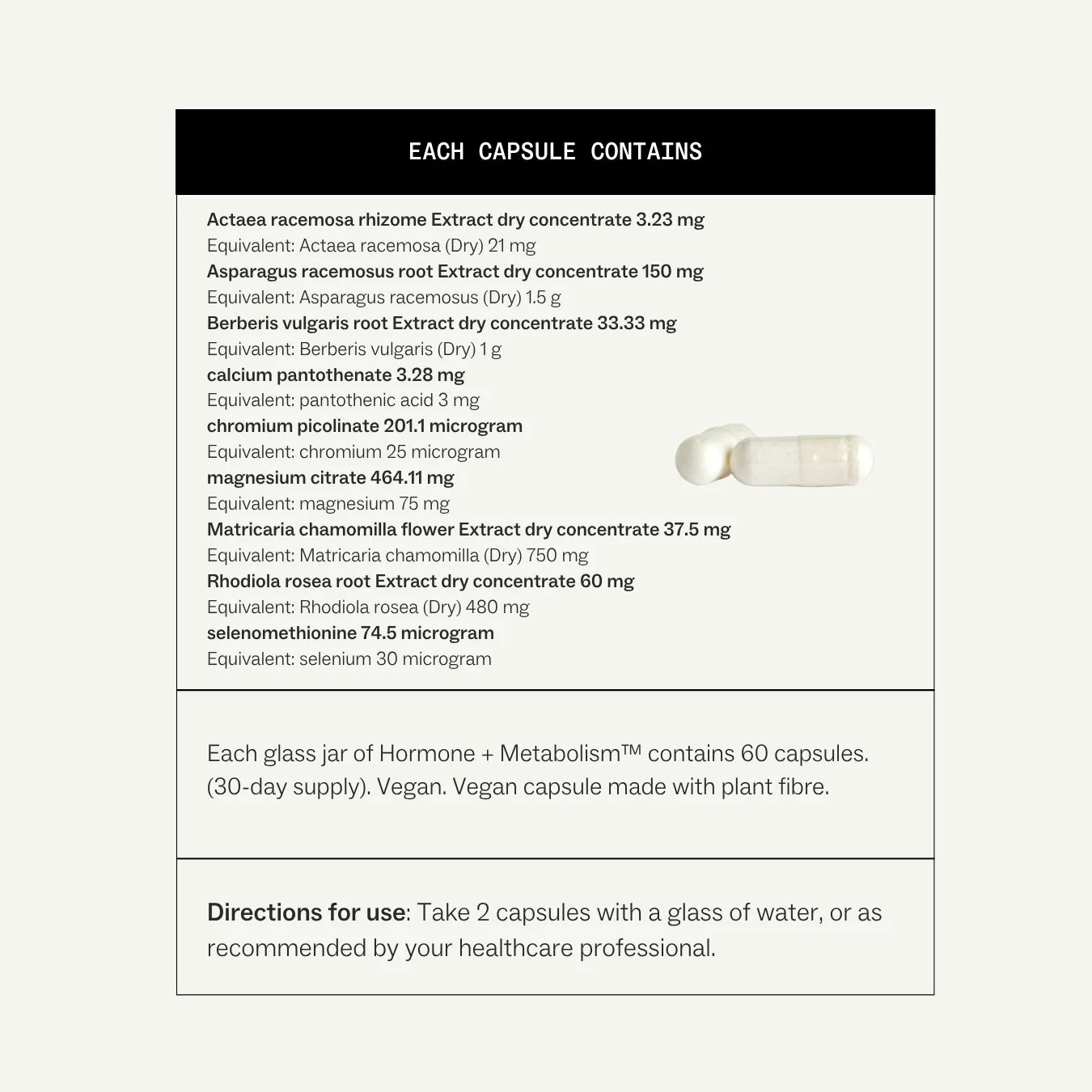 My Way Up Hormone + Metabolism™ 60 Capsules