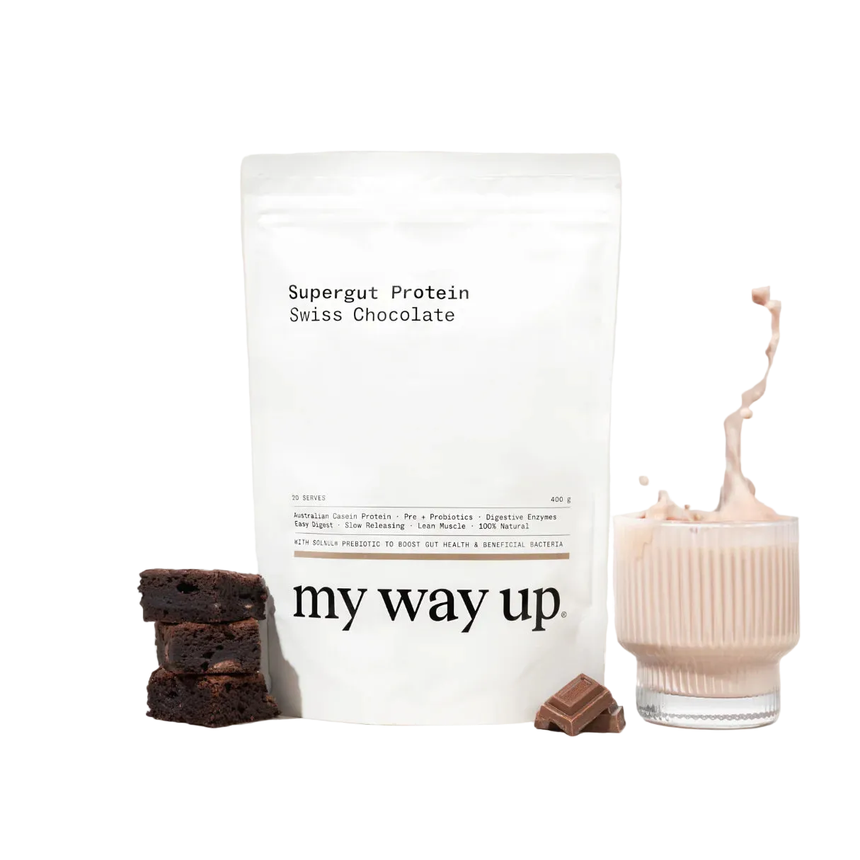 My Way Up Supergut Protein Swiss Chocolate 400g
