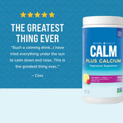 Natural Vitality Calm Plus Calcium Raspberry Lemon 226g