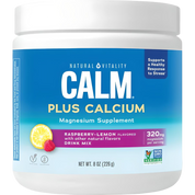 Natural Vitality Calm Plus Calcium Raspberry Lemon 226g