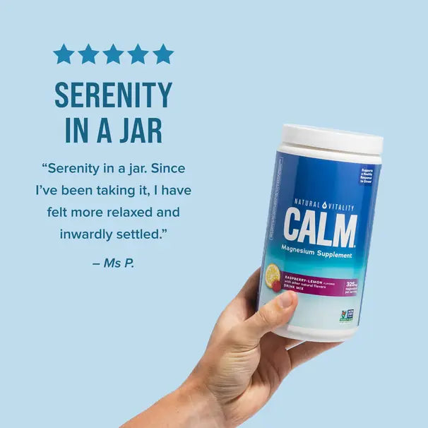 Natural Vitality Calm Raspberry-Lemon 226g