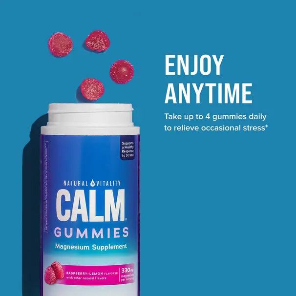 Natural  Vitality Calm Raspberry Lemon 60 Gummies