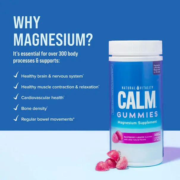 Natural  Vitality Calm Raspberry Lemon 60 Gummies