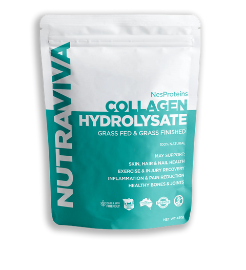 Nutraviva Nesproteins Hidrolisado de Colágeno Alimentado con Pasto Sin Sabor 450g