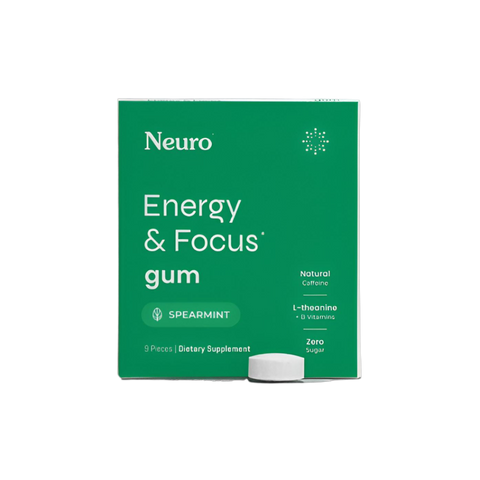 Neuro Energy & Focus Gum Spearmint 9 Pieces