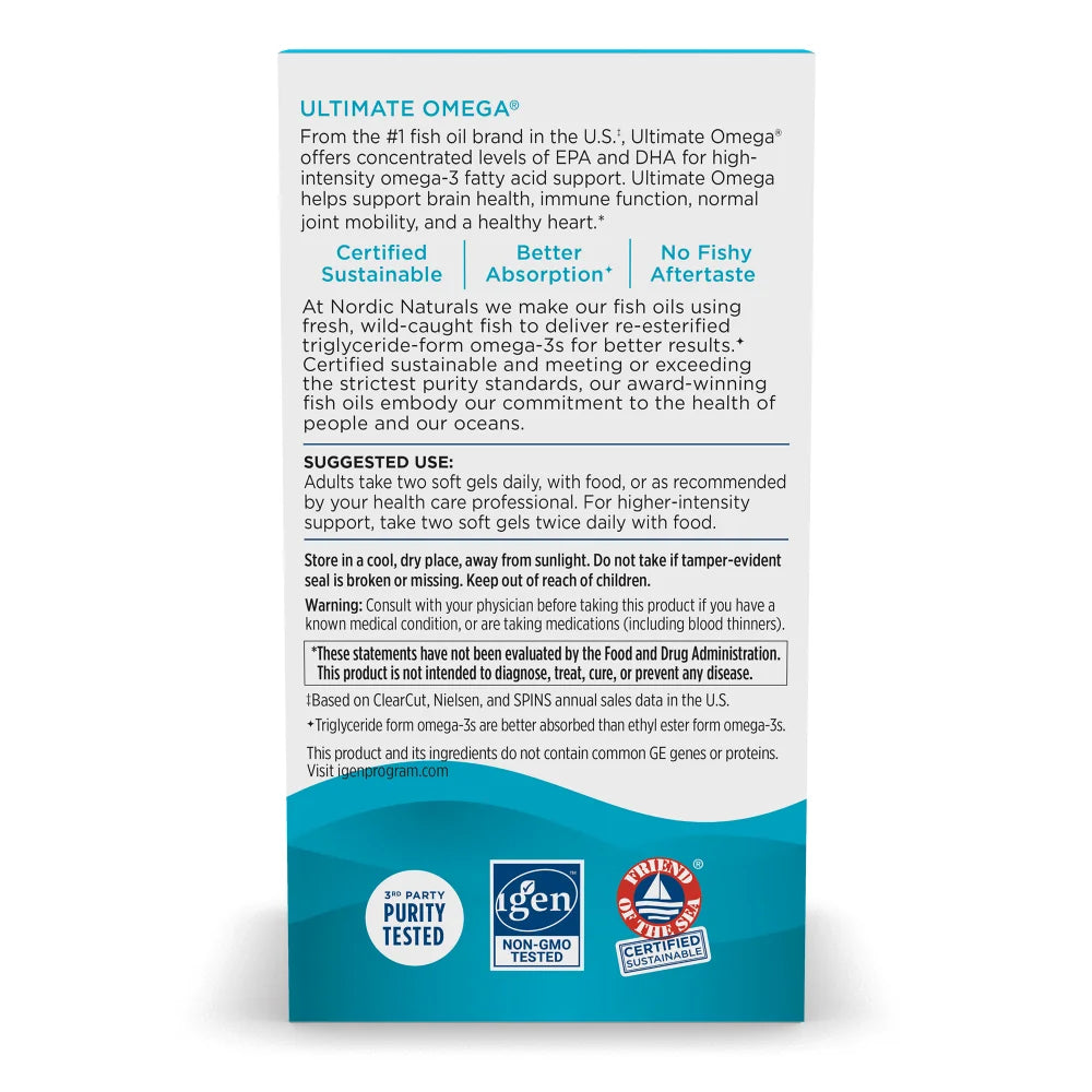 Nordic Naturals Ultimate Omega 180 Capsules