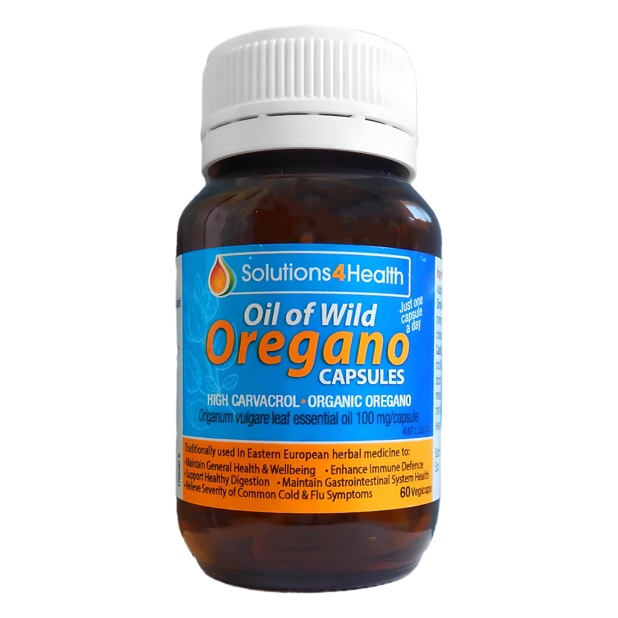 Solutions 4 Health Oil of Wild Oregano 60 Capsules