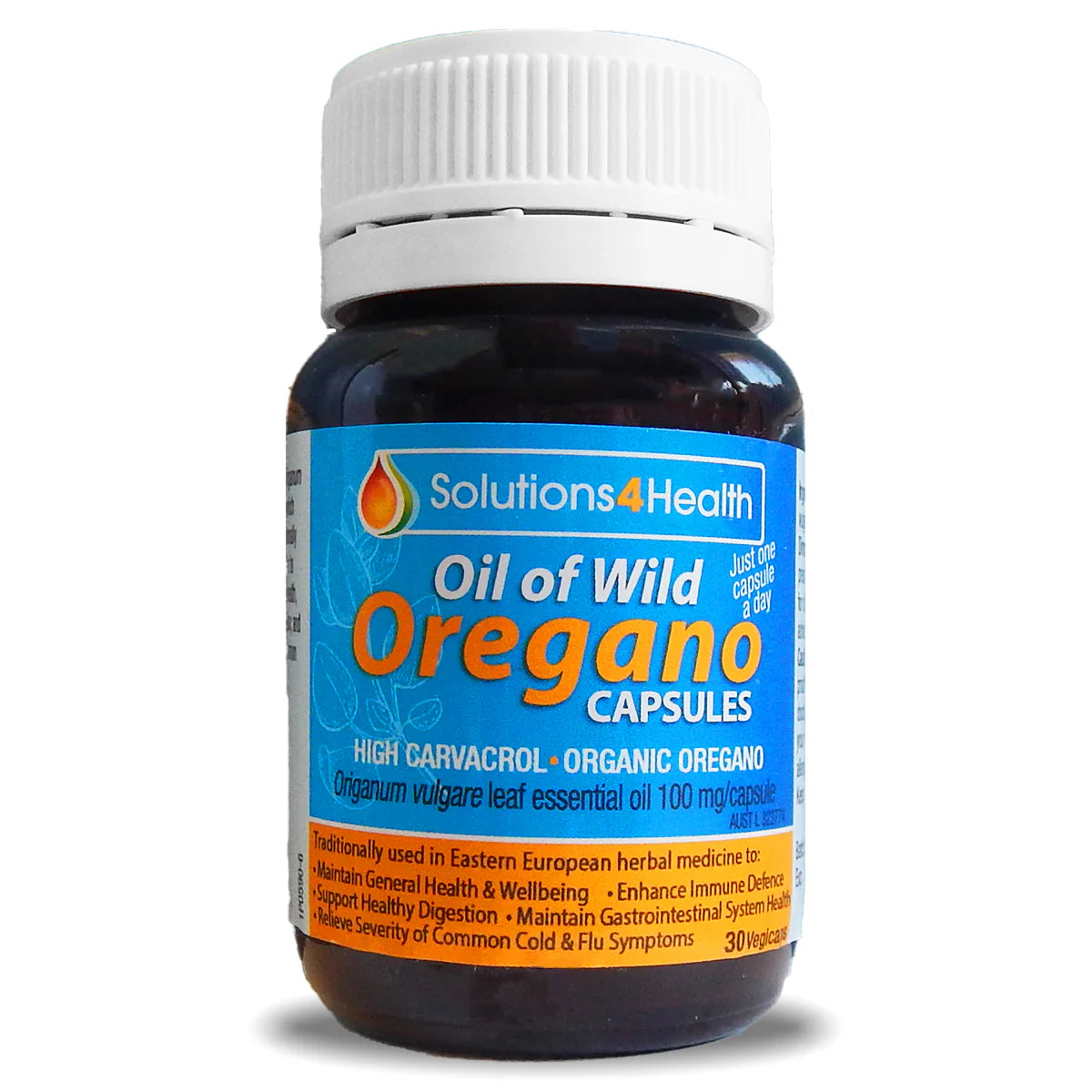 Solutions 4 Health Oil of Wild Oregano 30 Capsules